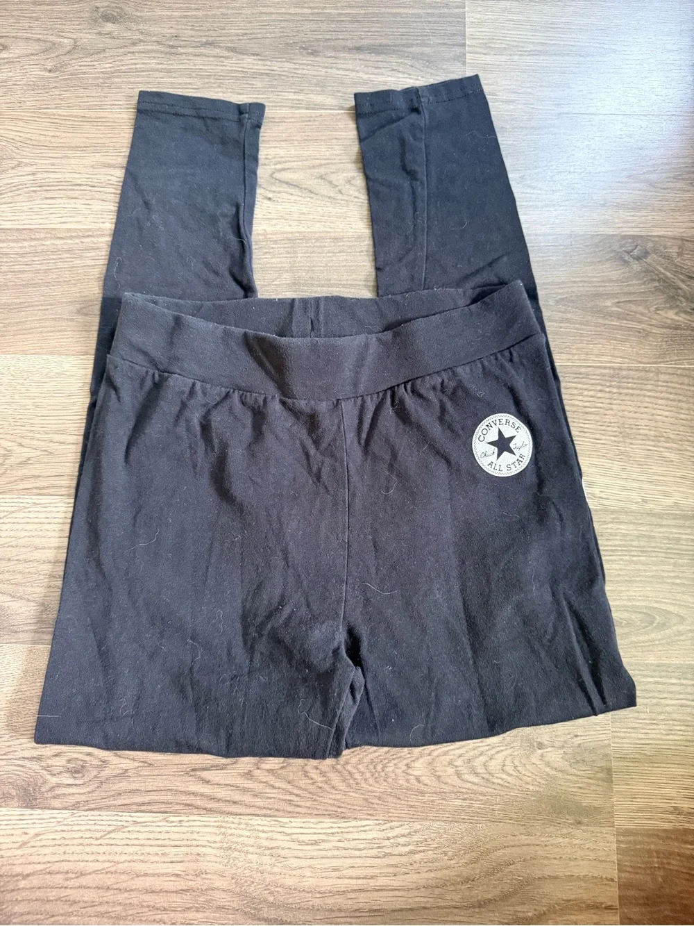 Converse Black Kids Leggings with White Star Logo